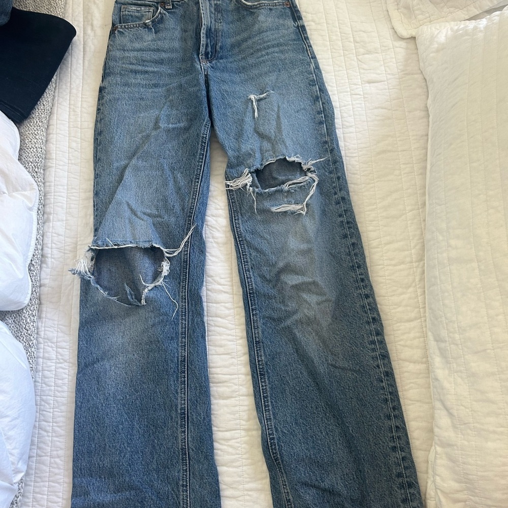 Zara TRF Wide Leg Jeans